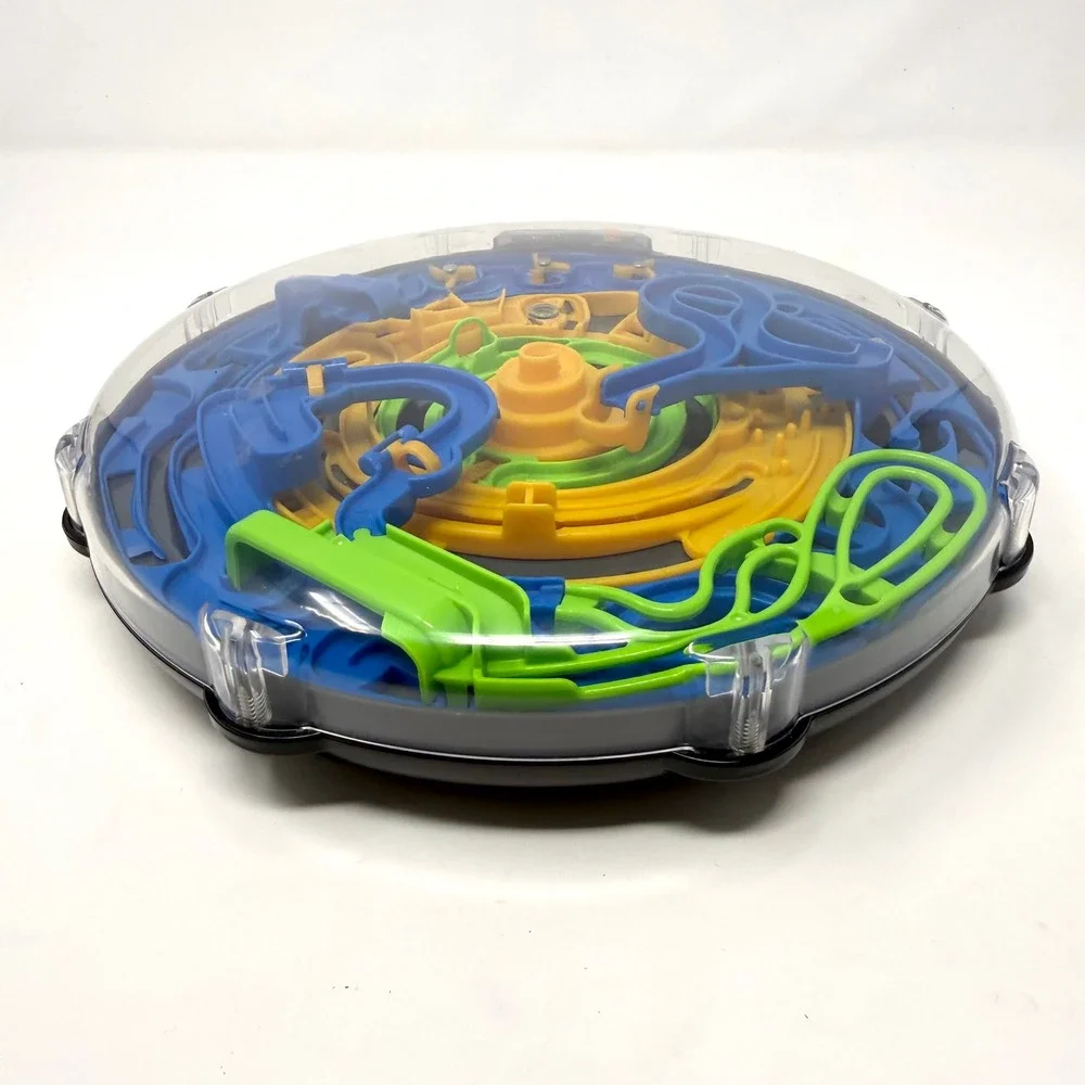 Spin Master Perplexus Go Spiral 3D Maze Ball Puzzle Game Blue Yellow Green